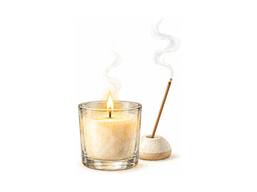 Velas e incienso: preciosos, hasta que miras el humo