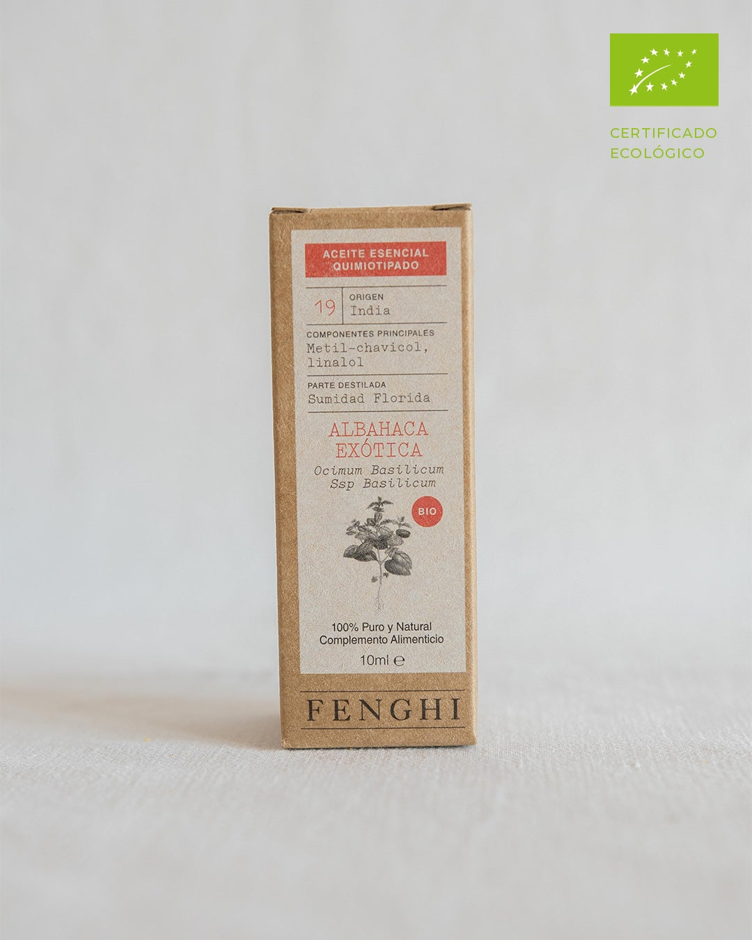 Aceite Esencial de Albahaca Exótica 100% Puro y Ecológico