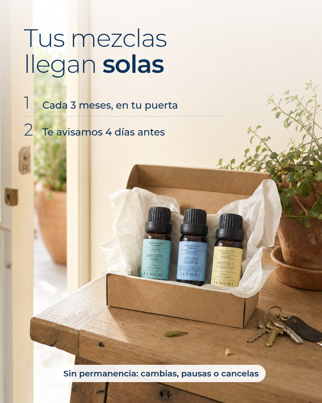 Tus mezclas llegan solas. Sin permanencia.